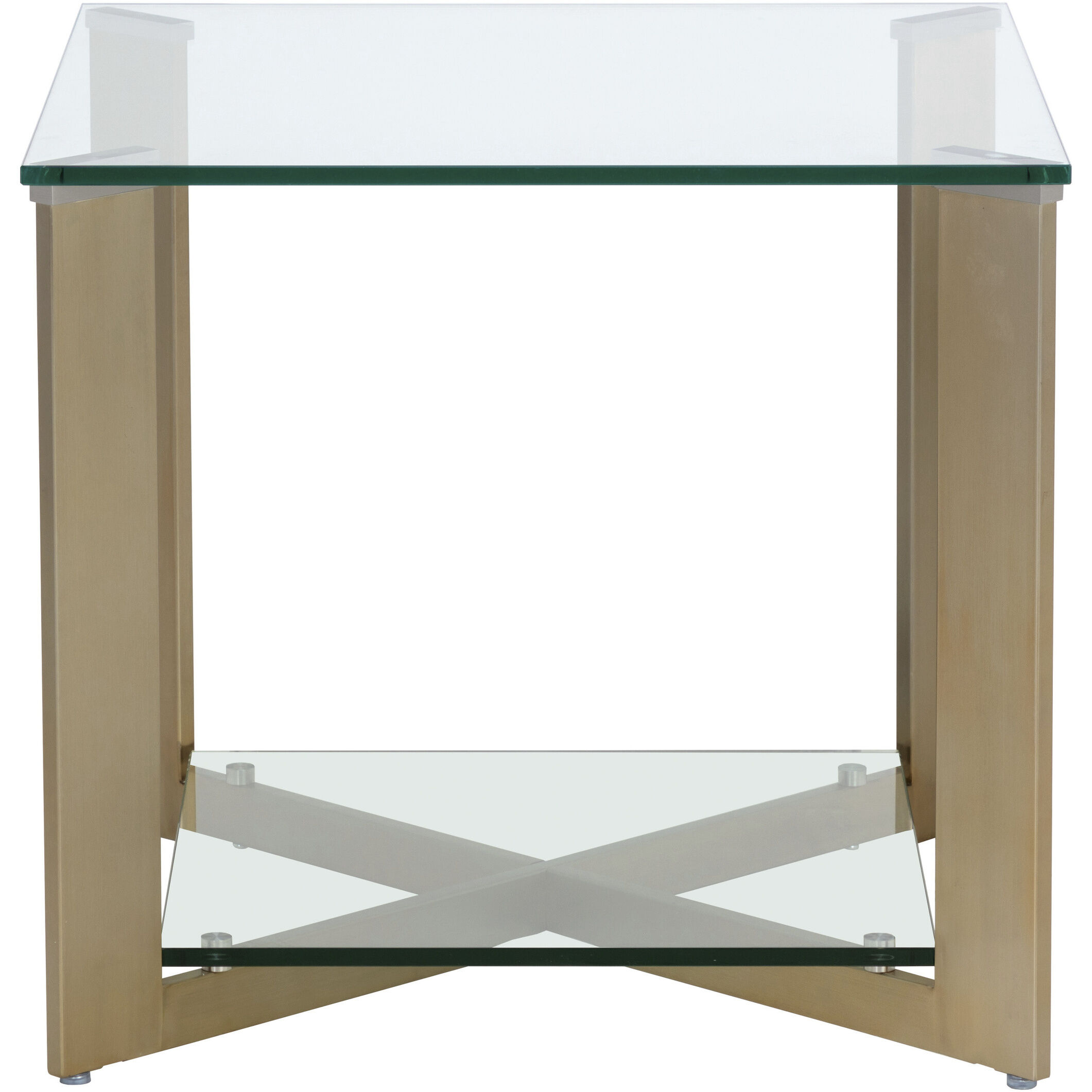 Xavier 23.75 X 23.75 inch Antique Brass Side Table